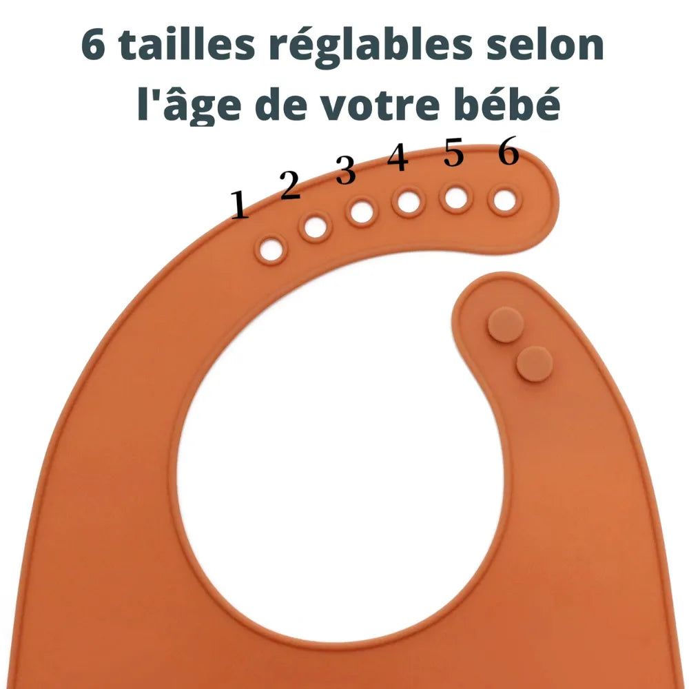 Bavoir Baby-Crea avec fermeture ajustable
