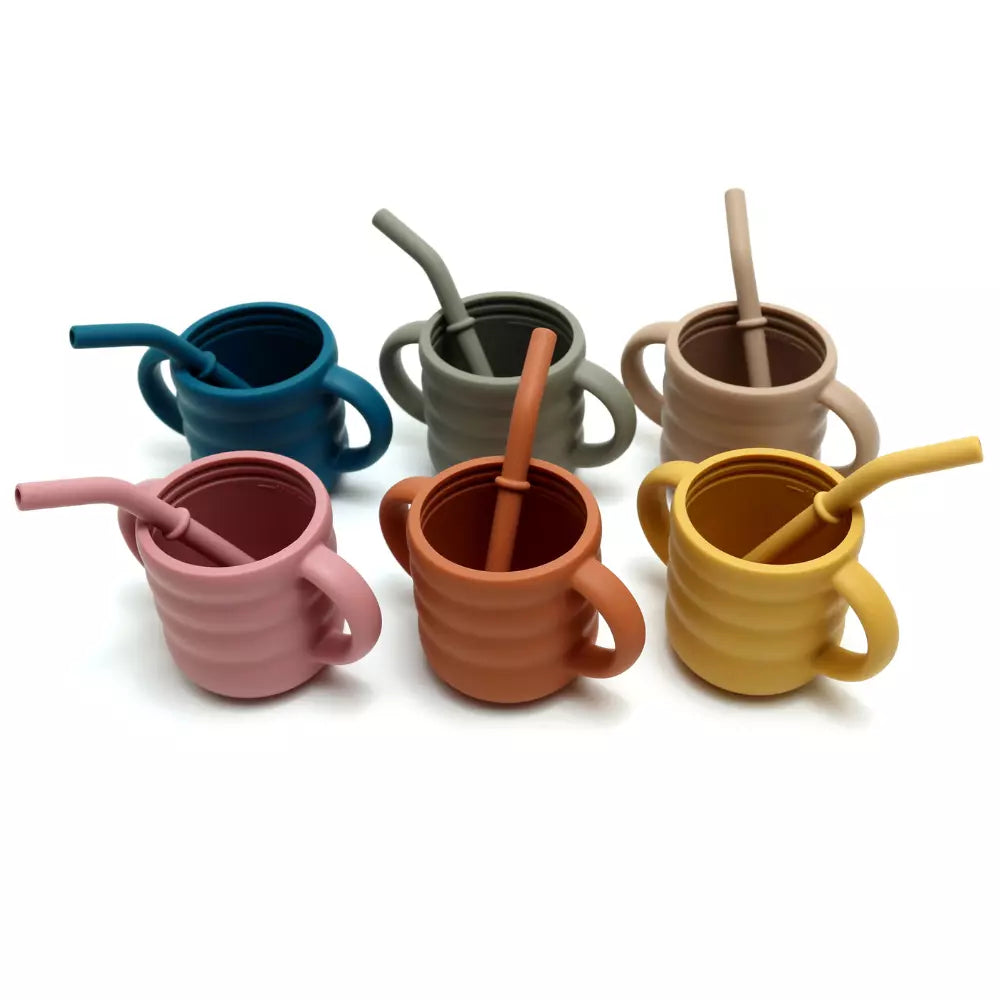 Tasse anti-fuite pour bébé avec poignées