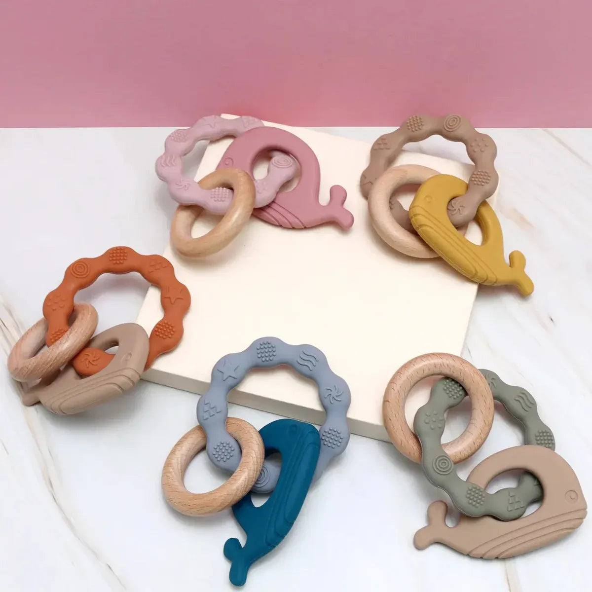 anneau de dentition doux et sécurisé dauphin