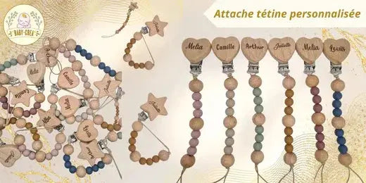 attache tétine personnalisé 