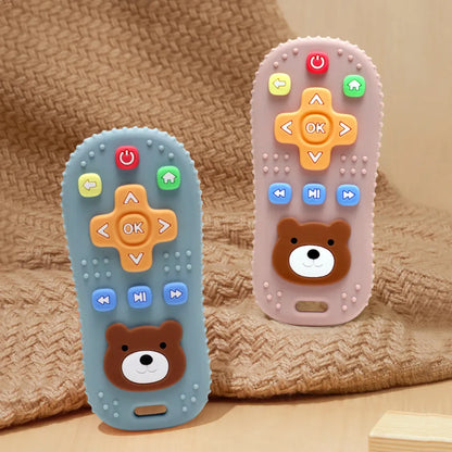 Anneau de dentition rigolo forme télécommande