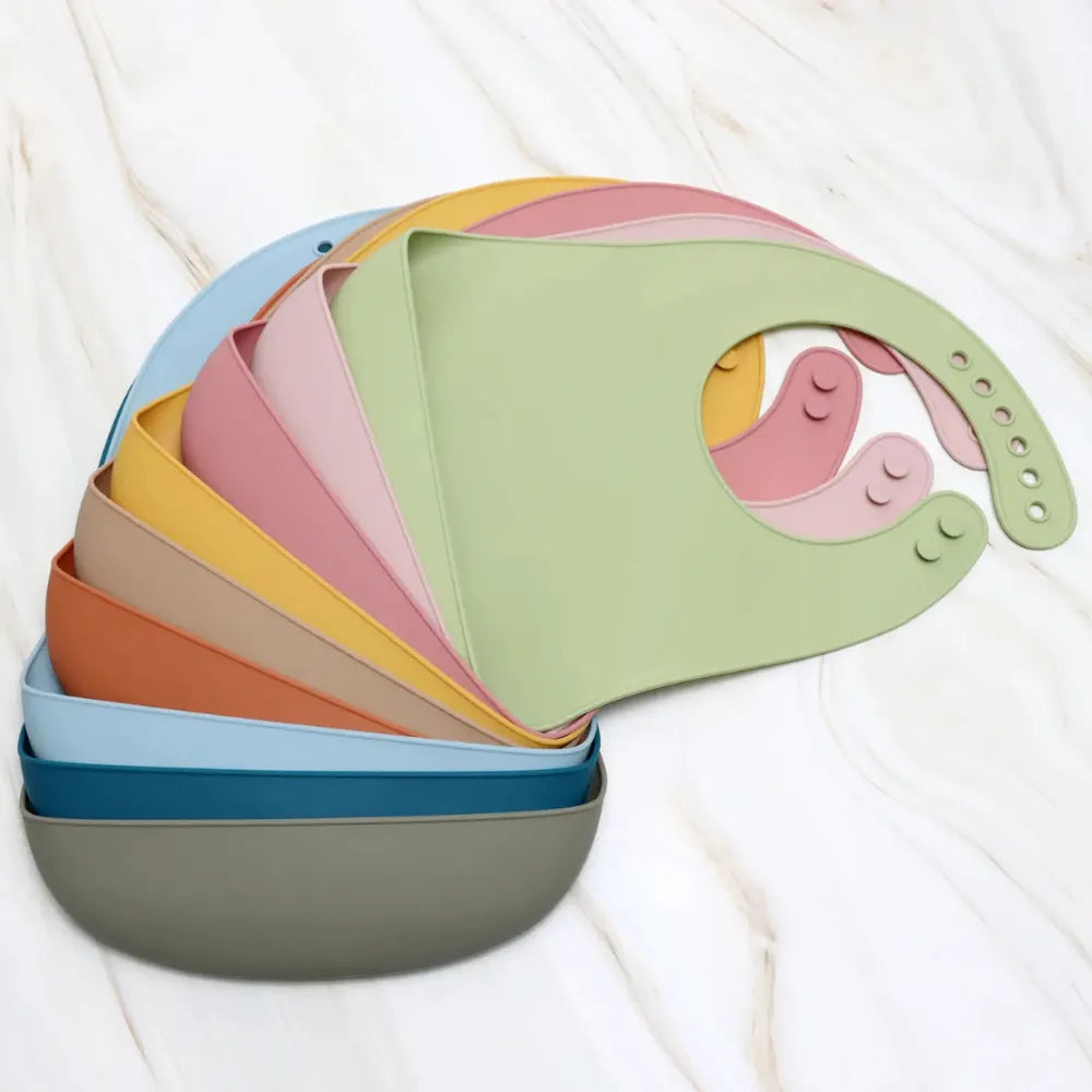 Bavoir ramasse-miettes pour bébé