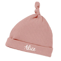 Bonnet gravure prénom coton bio naissance