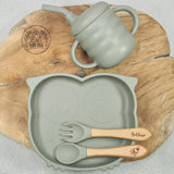 Coffret naissance avec tasse et couverts