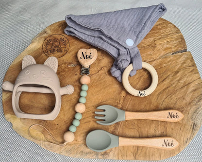 Coffret naissance garçon avec accessoires