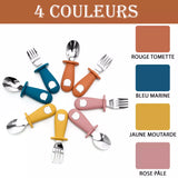 Couverts Baby-Crea ergonomiques tête de panda
