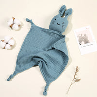Doudou bébé forme lapin tissu hypoallergénique