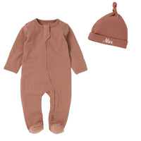 Ensemble naissance naturel personnalisé coton bio