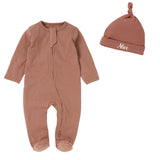 Ensemble naissance naturel personnalisé coton bio
