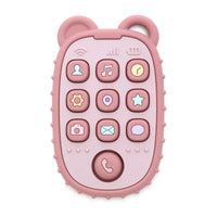 Jouet bébé forme téléphone texturé