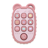Jouet bébé forme téléphone texturé