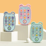 Jouet dentition téléphone pop-up silicone