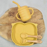 Set de table bébé prénom complet jaune