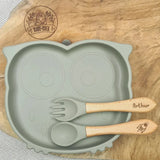 Set repas bébé original forme hibou