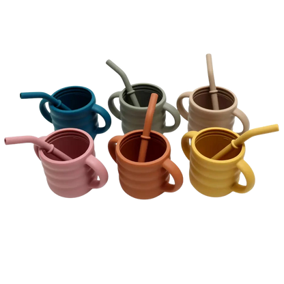 Tasse anti-fuite pour bébé avec poignées 