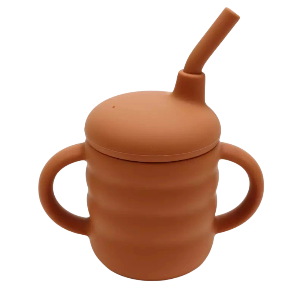 Tasse apprentissage bébé rouge tomette