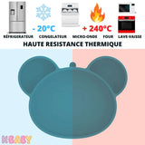 Vaisselle silicone bébé sécurisée