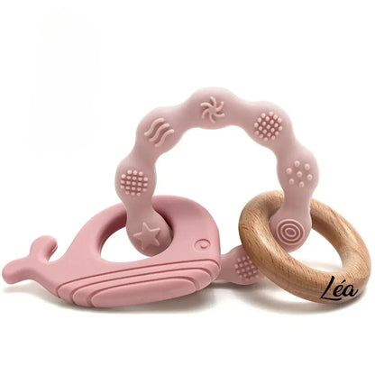 anneau de dentition original forme dauphin