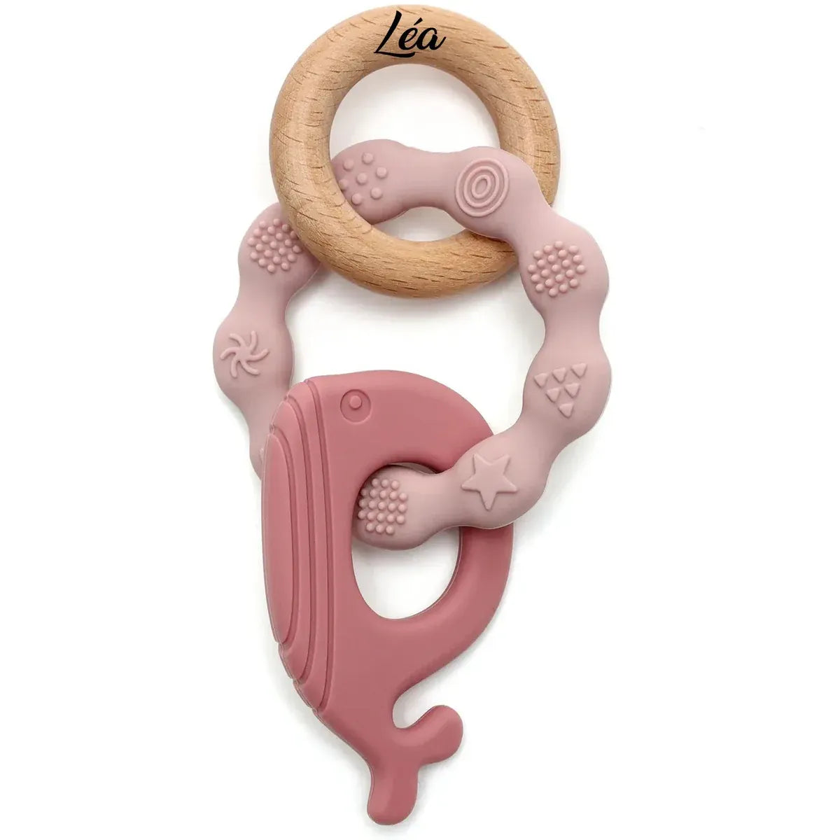 anneau dentition personnalisé dauphin bébé