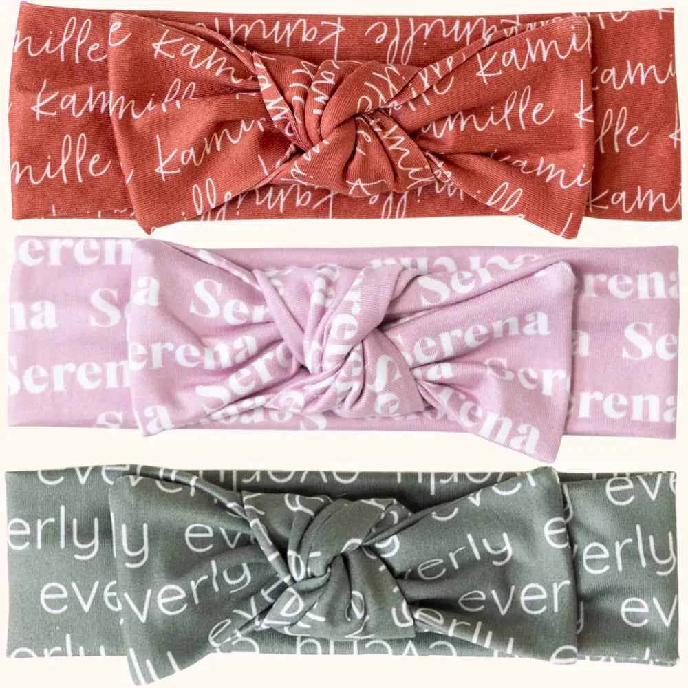 Bandeau Bébé Prénom Répété