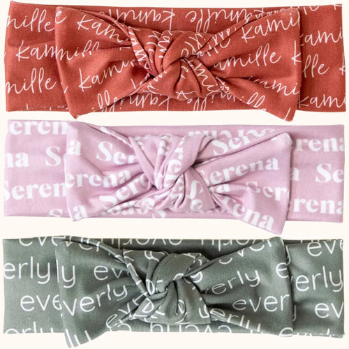Bandeau Bébé Prénom Répété