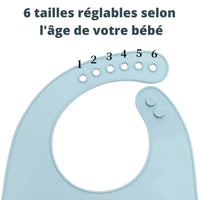 bavoir bébé réglable selon l'Age