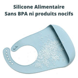 bavoir bebe silicone alimentaire