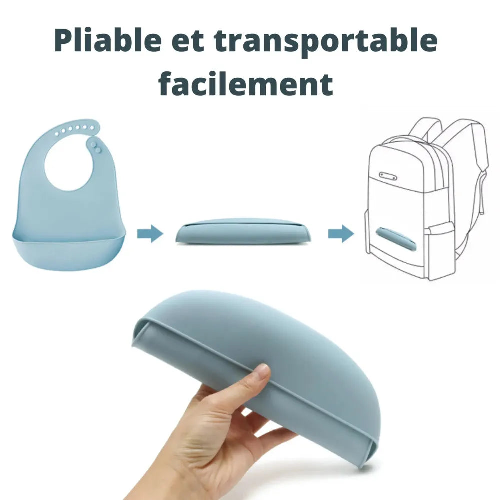bavoir bébé transportable et pliable
