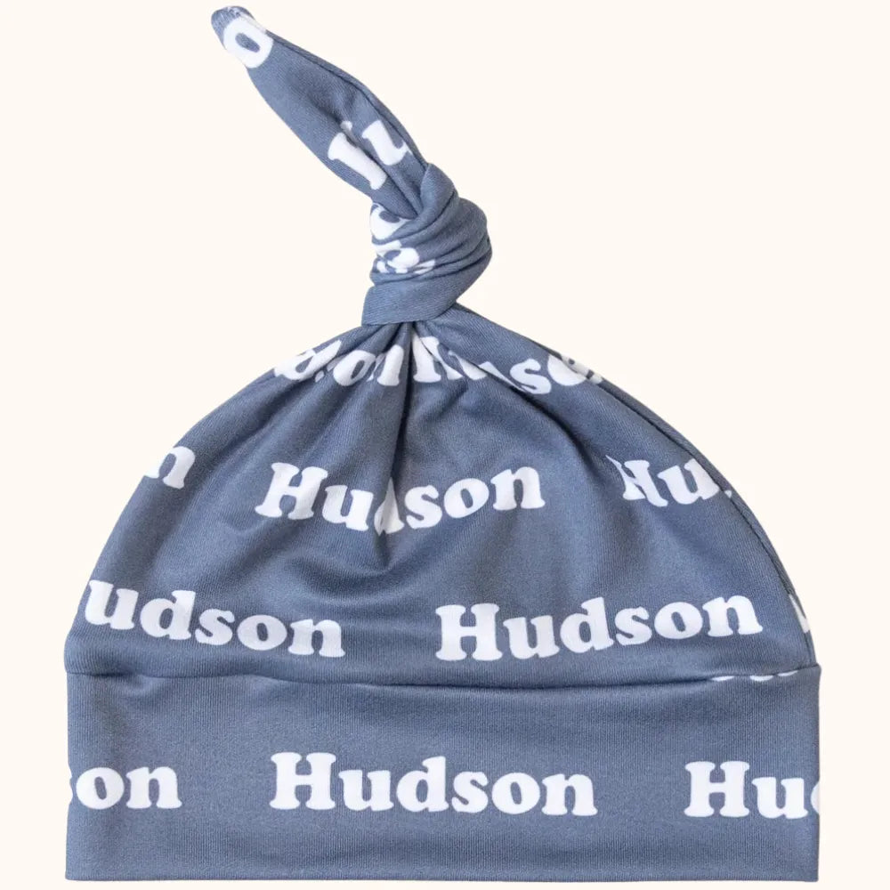 Bonnet de Naissance Personnalisé Prénom Répété
