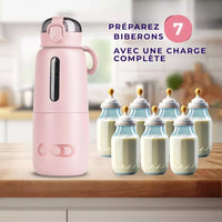 Nouveau Chauffe Biberon Sans fil, portable et nomade 300 ml - 12 heures d'autonomie  - Intelligent