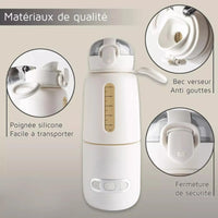 Nouveau Chauffe Biberon Sans fil, portable et nomade 300 ml - 12 heures d'autonomie  - Intelligent