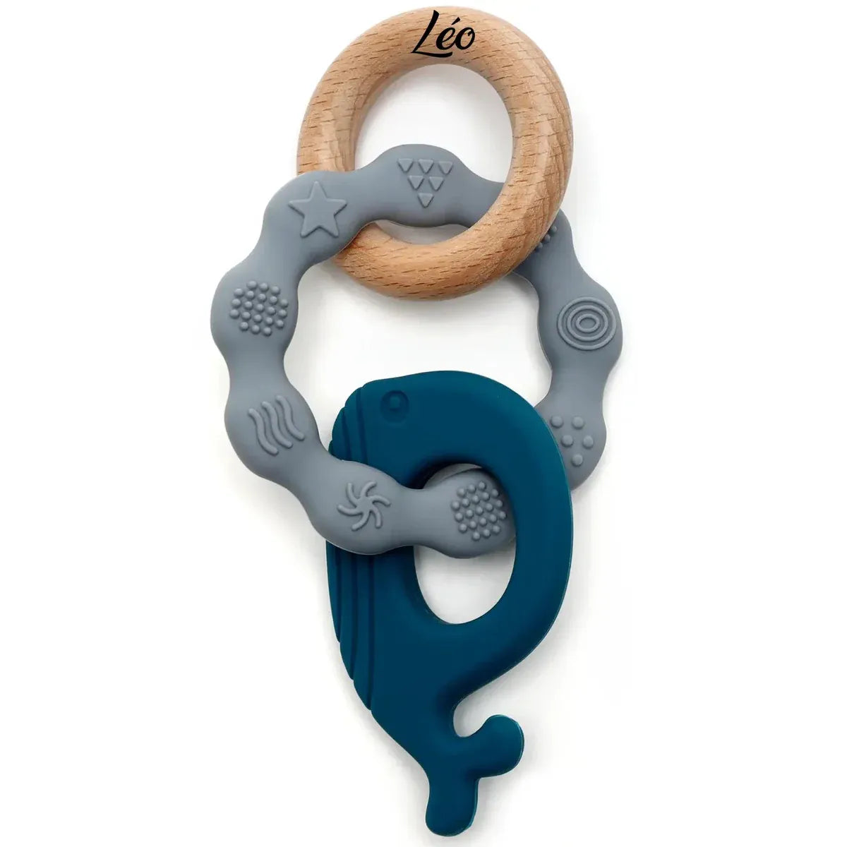 jouet dentition bébé forme dauphin naturel