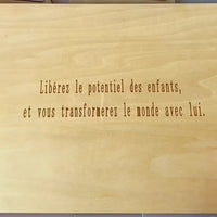  message pour baby graver sur puzzle baby-crea