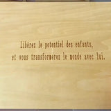  message pour baby graver sur puzzle baby-crea