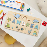 puzzle prénom ANDREA personnalisé bois