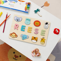 puzzle prénom bébé en bois personnalisé