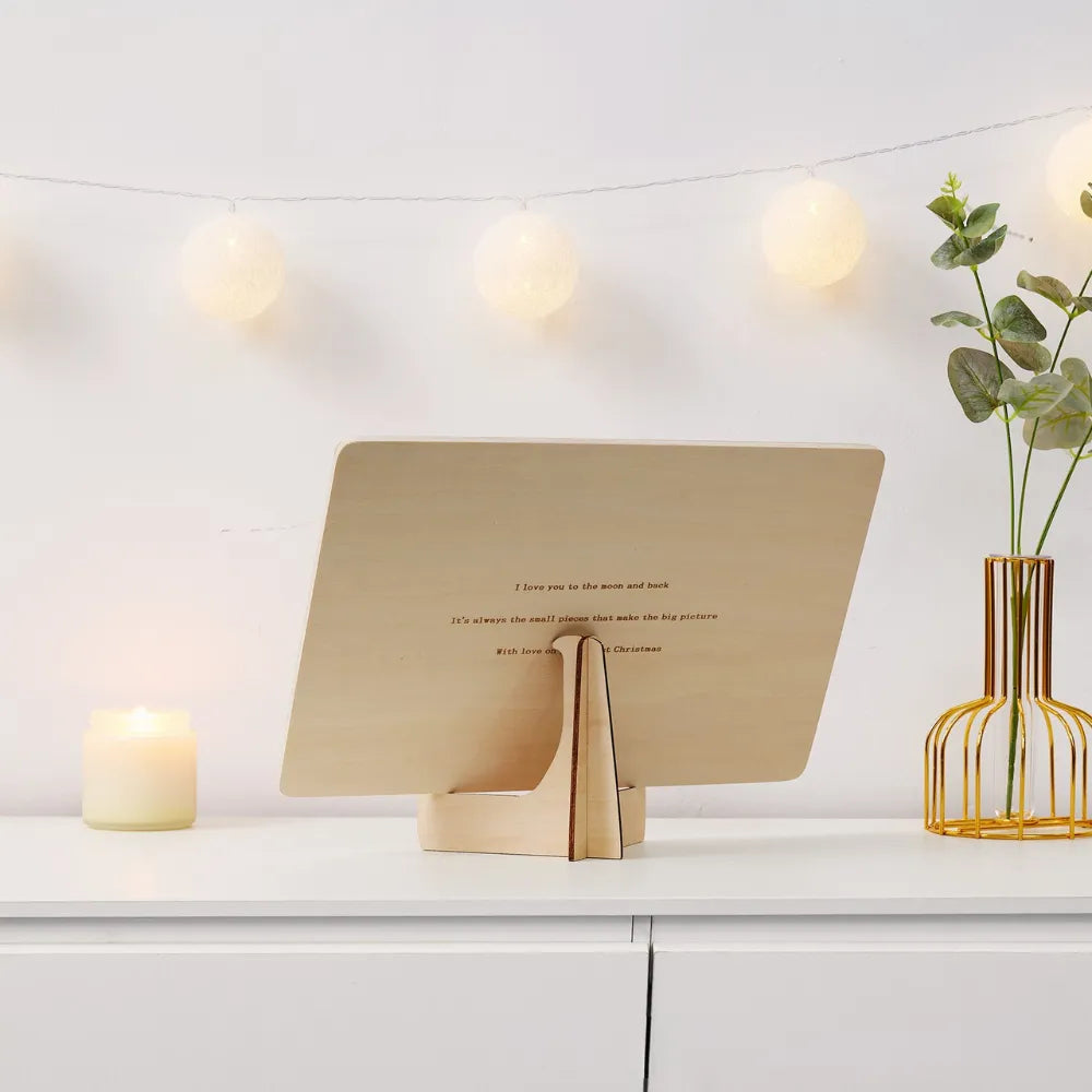 support puzzle éducatif personnalisé en bois baby-crea