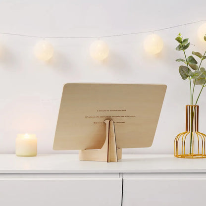 support puzzle éducatif personnalisé en bois baby-crea