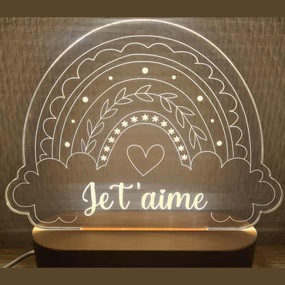 veilleuse nuage personnalisée avec prénom
